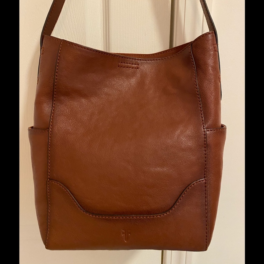 FRYE Leather Side Pocket Hobo